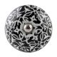 Black And White Floral Ceramic Wine Bottle Stopper